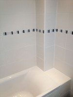 Bath with tiling